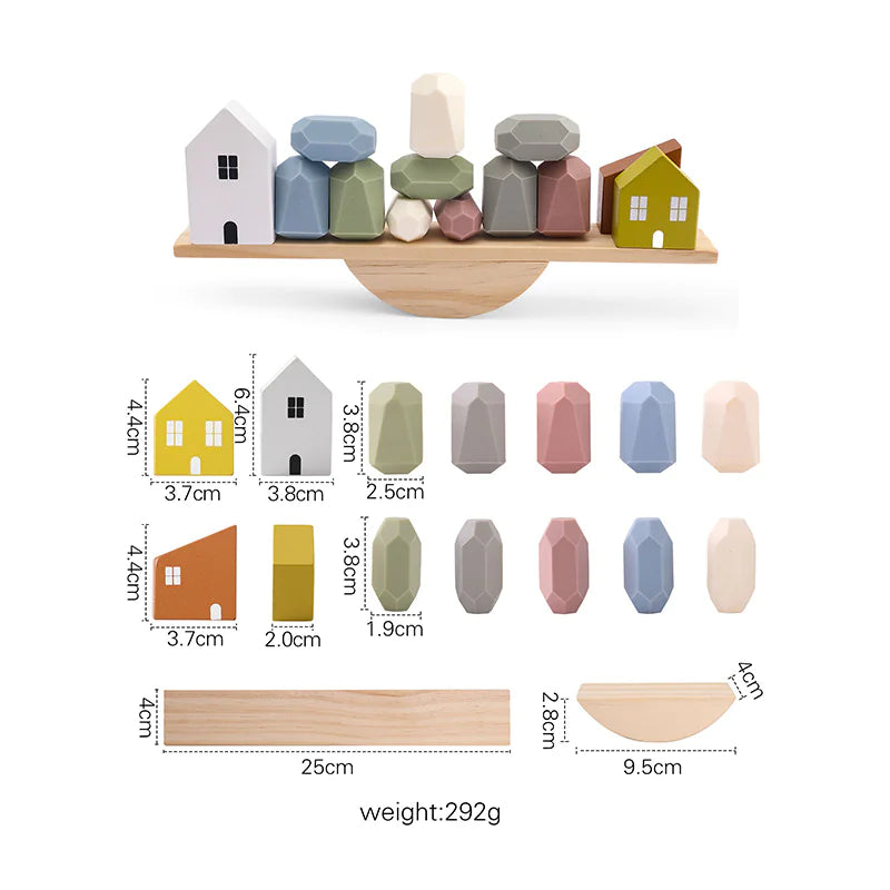 Stackimals™ – Montessori Wooden Toy for Balance and Fine Motor Skills
