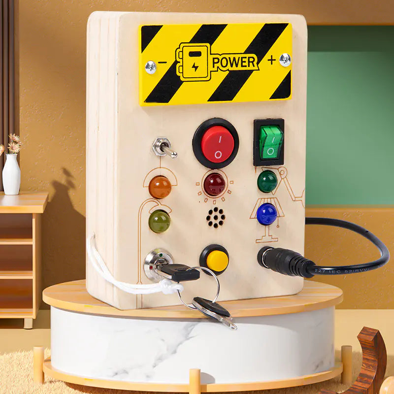 LED Circuit Board Montessori Simulation Lock Toy