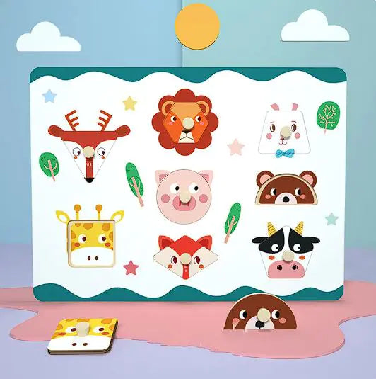 PuzzlePals™ – Montessori 3D Animal Puzzle for Early Brain Development