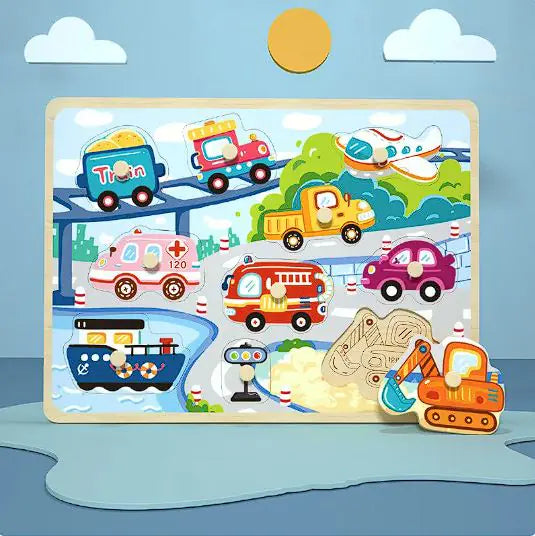 PuzzlePals™ – Montessori 3D Animal Puzzle for Early Brain Development