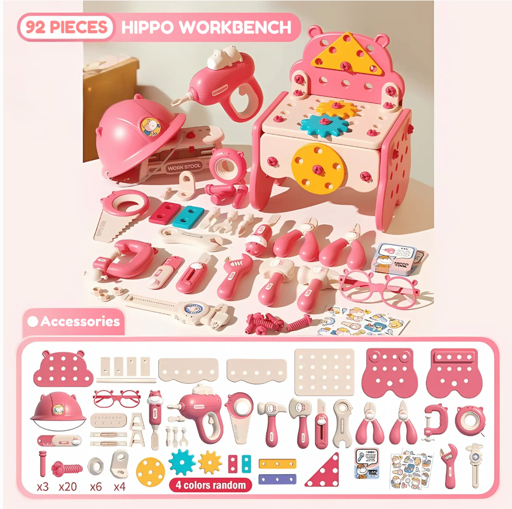 Hippo™ Montessori Tool Treasures – All-in-One Creativity Set