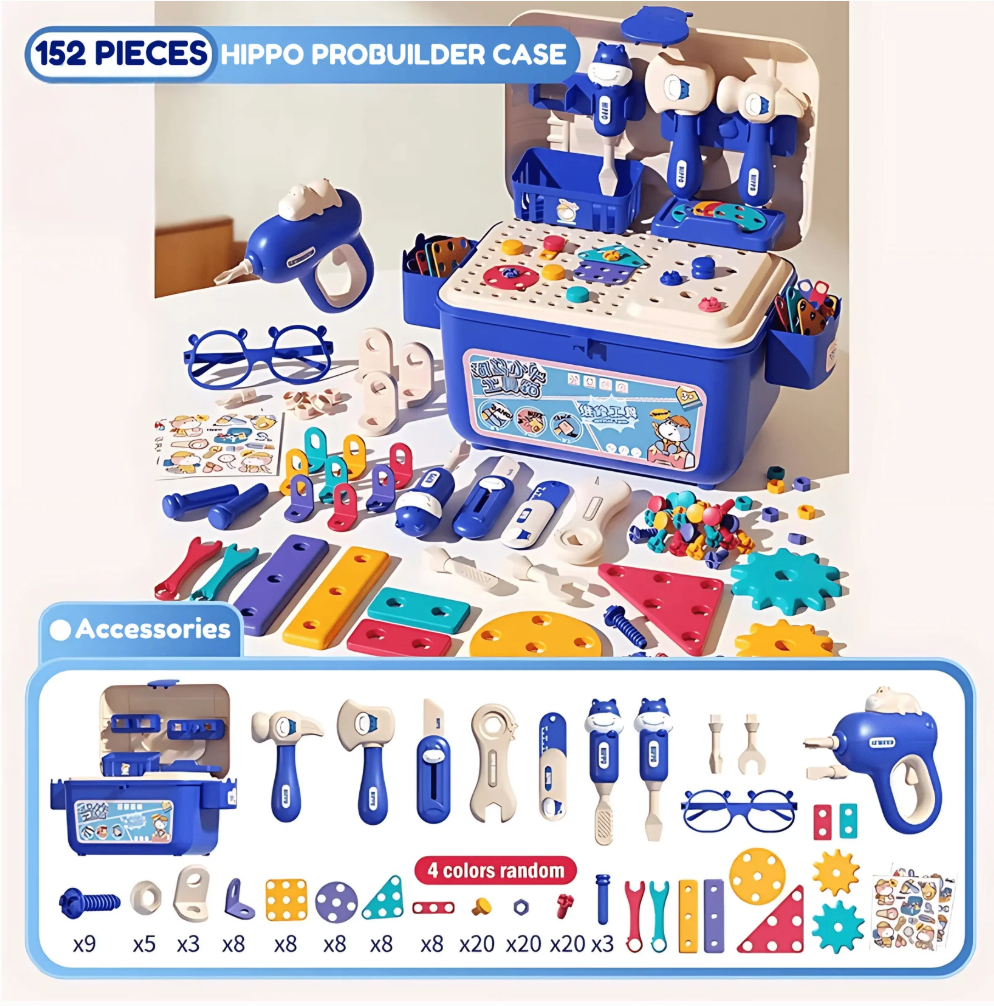 Hippo™ Montessori Tool Treasures – All-in-One Creativity Set