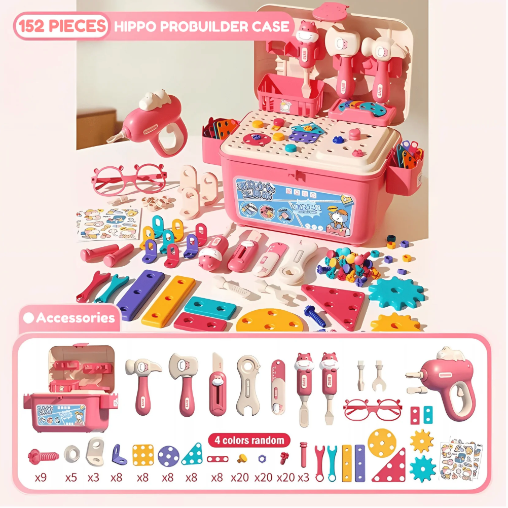 Hippo™ Montessori Tool Treasures – All-in-One Creativity Set
