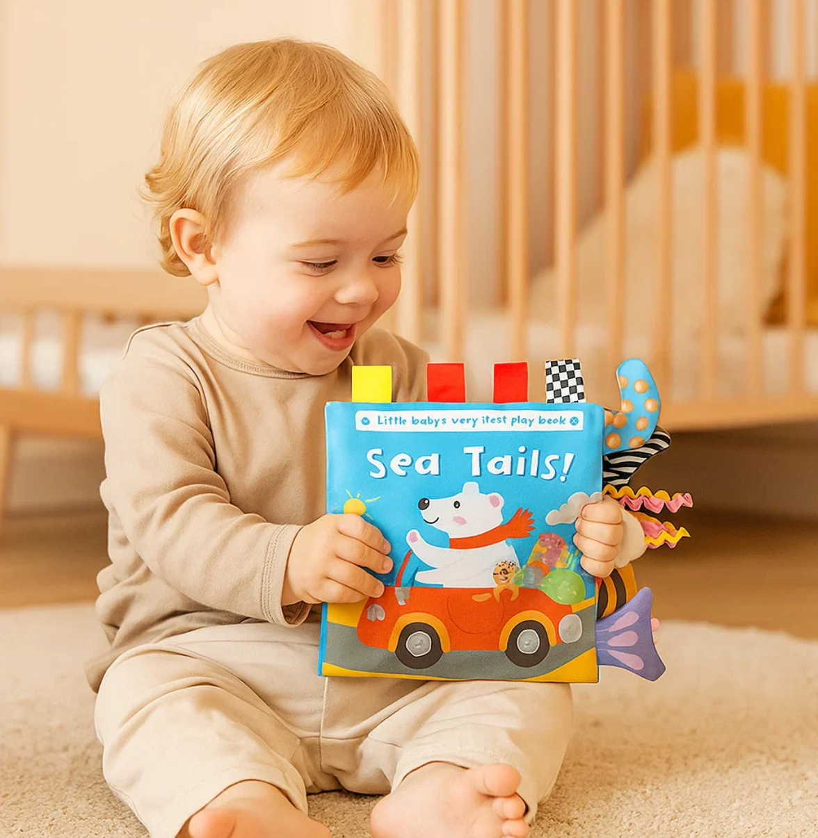 TailTales™ – Soft Animal Cloth Book for Sensory Exploration