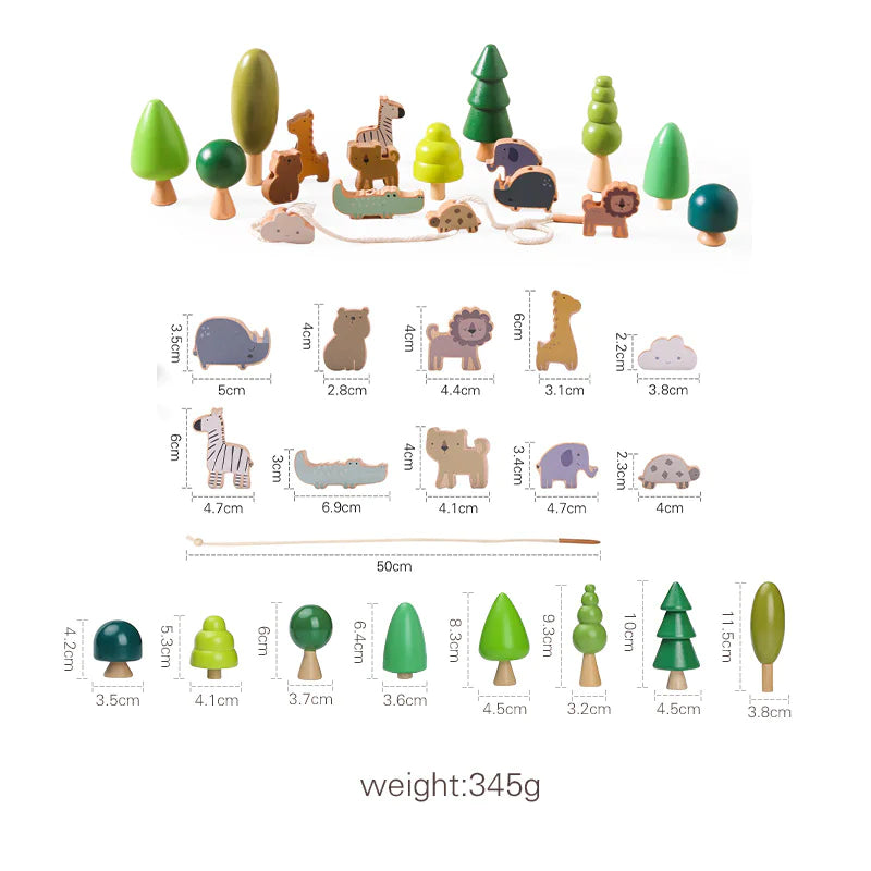 Stackimals™ – Montessori Wooden Toy for Balance and Fine Motor Skills