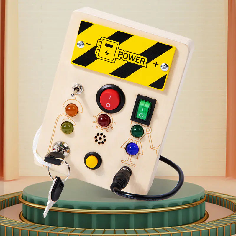 LED Circuit Board Montessori Simulation Lock Toy
