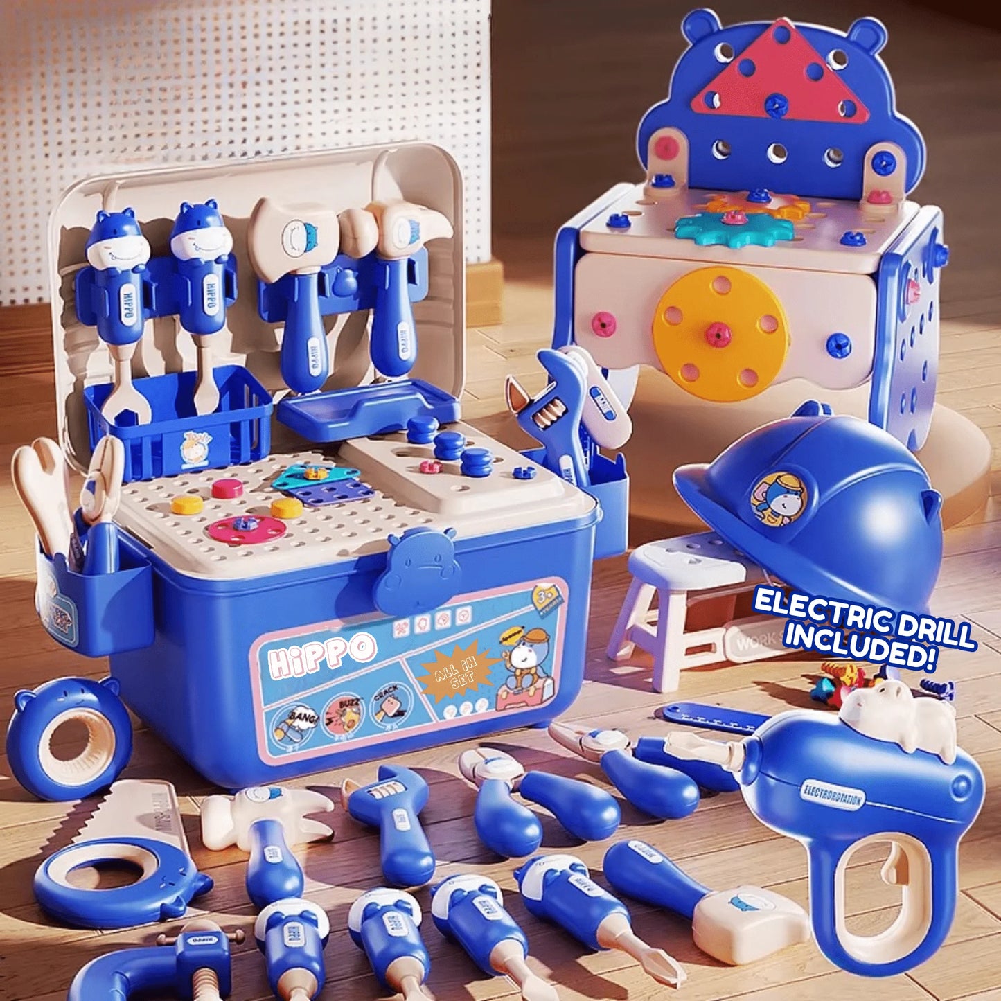 Hippo™ Montessori Tool Treasures – All-in-One Creativity Set