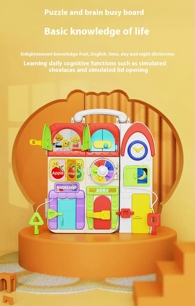 Little Explorer™ Busy Board – Montessori Learning Through Play