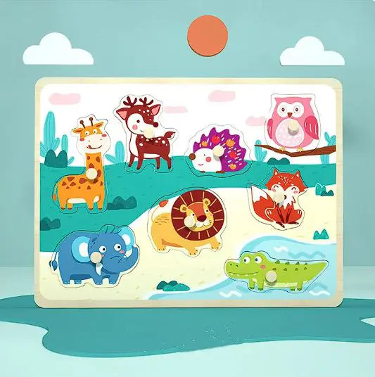 PuzzlePals™ – Montessori 3D Animal Puzzle for Early Brain Development