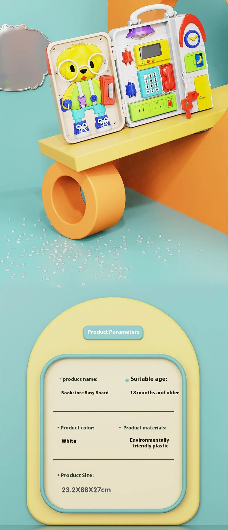 Little Explorer™ Busy Board – Montessori Learning Through Play