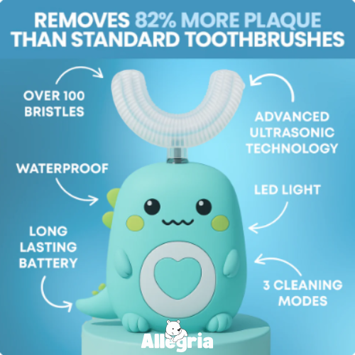 Allegria Dinobrite™ - U-Shaped 360° Ultrasonic Toothbrush