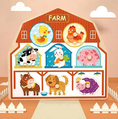 PuzzlePals™ – Montessori 3D Animal Puzzle for Early Brain Development