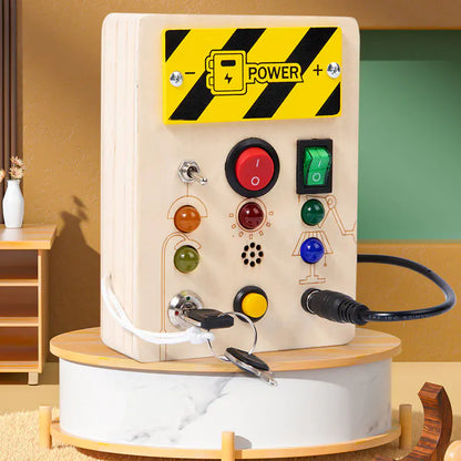 LED Circuit Board Montessori Simulation Lock Toy
