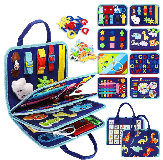 Montessori Busy Board - Upgraded Felt Learning Set