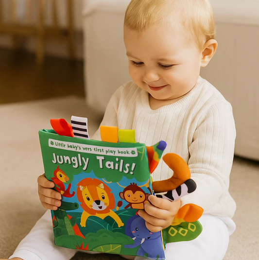 TailTales™ – Soft Animal Cloth Book for Sensory Exploration
