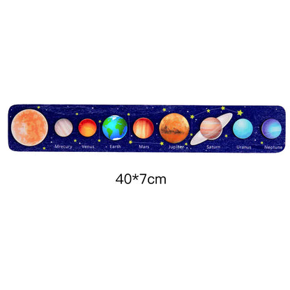 Montessori Astronomy Puzzle with Eight Planet Board