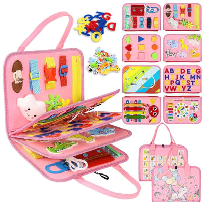 Montessori Busy Board - Upgraded Felt Learning Set