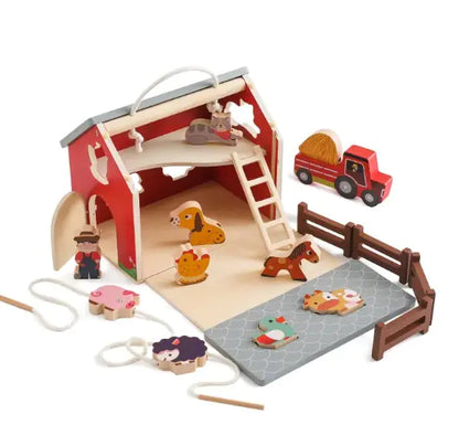 PlayNest™ – Montessori 5-in-1 Wooden Toy for Early Skill Building
