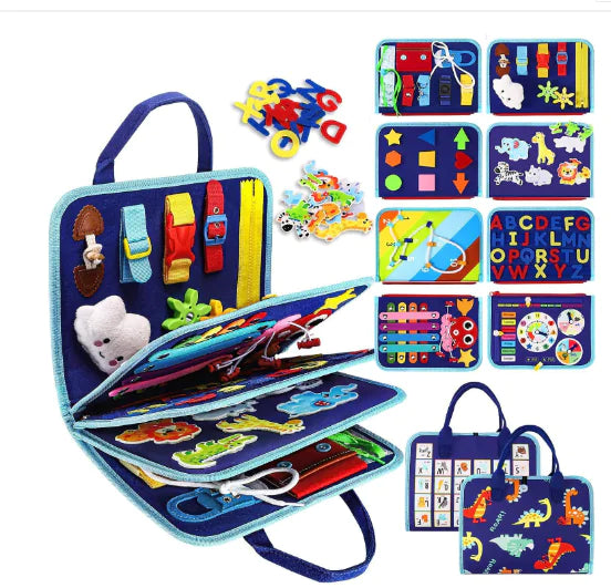 Montessori Busy Board - Upgraded Felt Learning Set