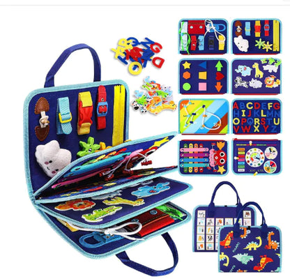 Montessori Busy Board - Upgraded Felt Learning Set